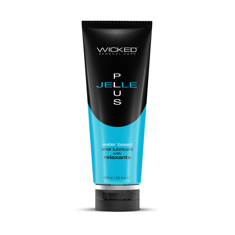 Wicked Jelle Plus - Relaxing Water Based Anal Lubricant - 240 ml Bottle Wicked
